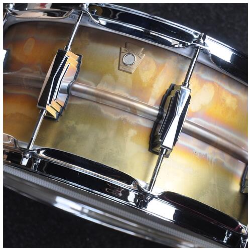 Image 2 - Ludwig LB464R 14″ x 6.5″ Raw Brass Phonic Snare Drum